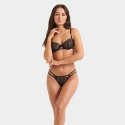 Bluebella Lana Thong Black Lingerie