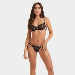 Bluebella Lana Thong Black Lingerie