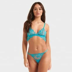 Bluebella Lingerie Marseille Lace Bralette Peacock Blue