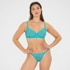 Bluebella Lingerie Marseille Thong Peacock Blue