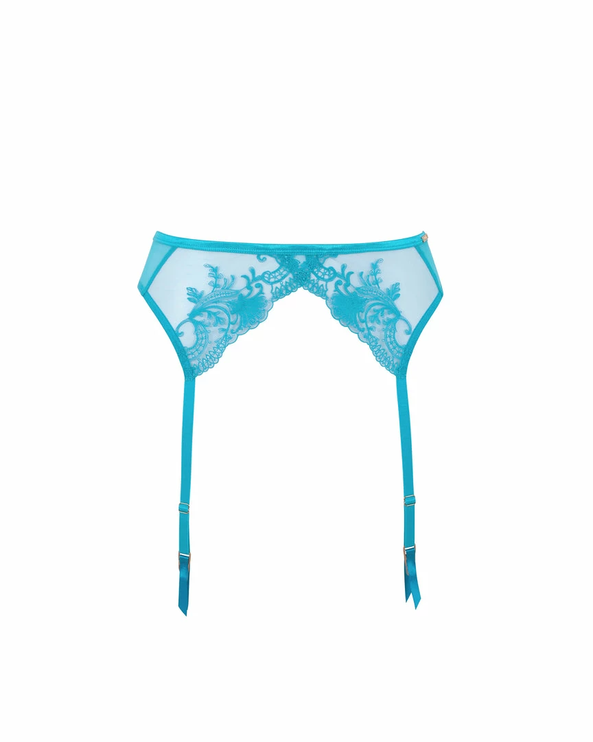 Bluebella Lingerie Marseille Suspender Peacock Blue 3 Bluebella Lingerie Marseille Suspender Peacock Blue