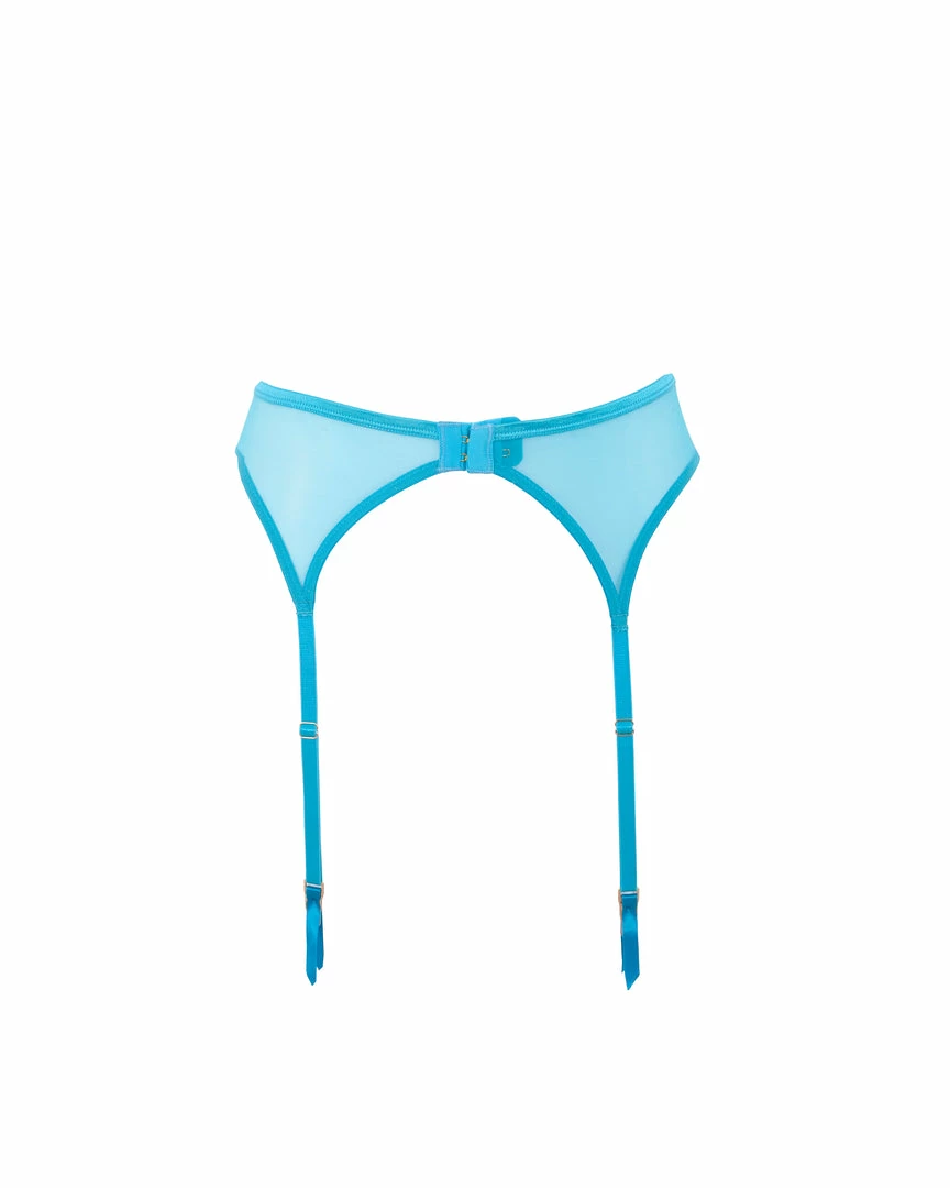 Bluebella Lingerie Marseille Suspender Peacock Blue 4 Bluebella Lingerie Marseille Suspender Peacock Blue