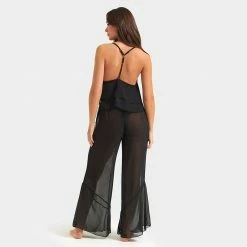Bluebella Nightwear Minerva Cami And Trouser Set Black