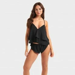 Bluebella Delaney Cami And Short Set Black New In