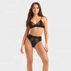 Bluebella Lingerie Orla High-Waist Brief Black