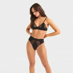 Bluebella Lingerie Orla High-Waist Brief Black