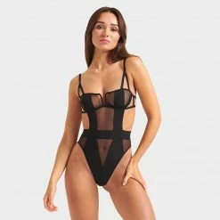 Bluebella Orla Wired Body Black Lingerie