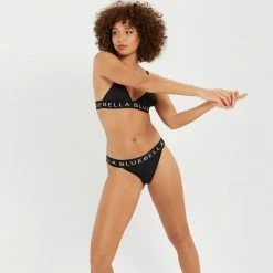 Bluebella Lulu Eco Bamboo Non Wired Bra Black/White Lingerie