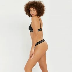Bluebella Lulu Eco Bamboo Thong Black/White Lingerie