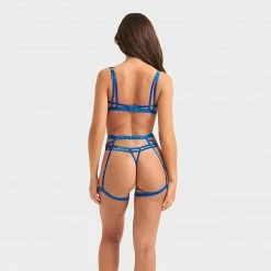 Bluebella Lingerie Oslo Thigh Harness Egyptian Blue