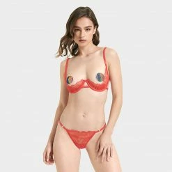 Bluebella Lingerie Carmen Thong Flame Scarlet