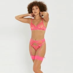 Bluebella Marseille Suspender Fandango Pink