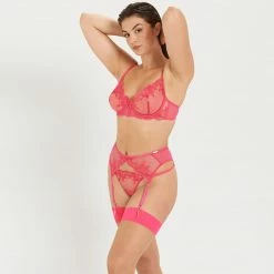 Bluebella Marseille Suspender Fandango Pink