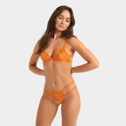 Bluebella Lingerie Colette Thong Orange Peel