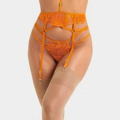 Bluebella Colette Suspender Harness Orange Peel Lingerie