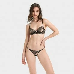Bluebella Adeline Brief Sheer/Black
