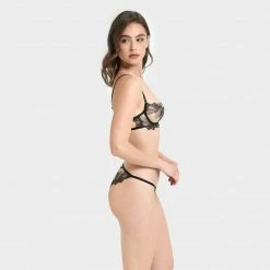 Bluebella Adeline Brief Sheer/Black
