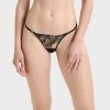 Bluebella Lingerie Adeline Thong Sheer/Black
