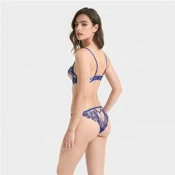 Bluebella Lingerie Adeline Bra Sheer/Surf The Web Blue 16 Bluebella Lingerie Adeline Bra Sheer/Surf The Web Blue
