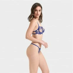Bluebella Lingerie Adeline Thong Sheer/Surf The Web Blue 15 Bluebella Lingerie Adeline Thong Sheer/Surf The Web Blue