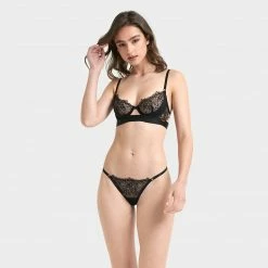 Bluebella Alanna Thong Black Lingerie