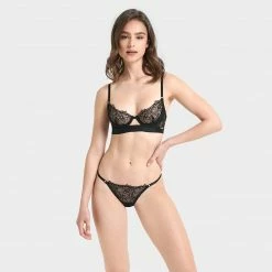 Bluebella Alanna Thong Black Lingerie