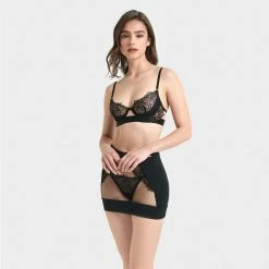 Bluebella Alanna Skirt Black Lingerie