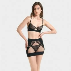 Bluebella Alanna Skirt Black Lingerie