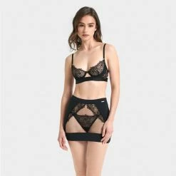 Bluebella Alanna Skirt Black Lingerie