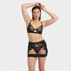 Bluebella Alanna Skirt Black Lingerie