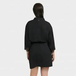 Bluebella Alanna Luxury Satin Kimono Black