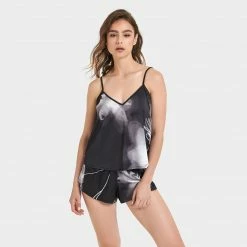 Bluebella Camille Cami And Short Set Black/White