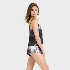 Bluebella Camille Cami And Short Set Black/White