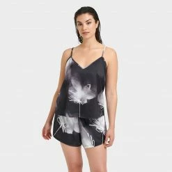 Bluebella Camille Cami And Short Set Black/White