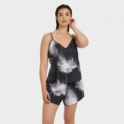 Bluebella Camille Cami And Short Set Black/White