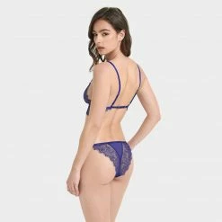 Bluebella Lingerie Grace Brief Surf The Web Blue