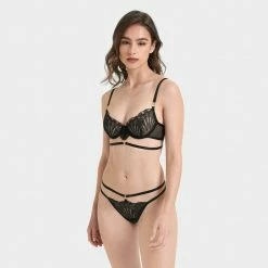 Bluebella Lingerie Hallie Thong Black