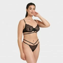 Bluebella Lingerie Hallie Thong Black