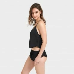 Bluebella Nightwear Layla Luxury Satin Cami And Short Set Black 21 Bluebella Nightwear Layla Luxury Satin Cami And Short Set Black