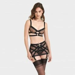 Bluebella Miriam ECO Skirt Suspender Black