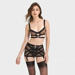 Bluebella Miriam ECO Skirt Suspender Black