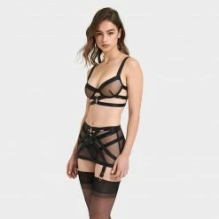 Bluebella Miriam ECO Skirt Suspender Black