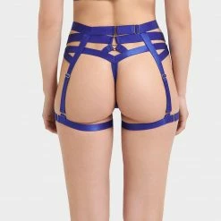 Bluebella Miriam Thigh Harness Surf The Web Blue