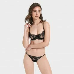 Bluebella Lingerie Rafaela Thong Black