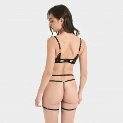 Bluebella Rafaela Thigh Harness Black Lingerie
