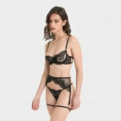 Bluebella Rafaela Thigh Harness Black Lingerie