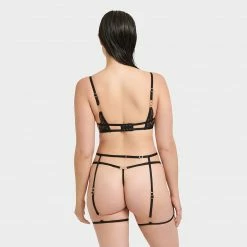 Bluebella Rafaela Thigh Harness Black Lingerie