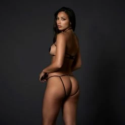 Bluebella Valerian Open Bra Black/Gold Lingerie