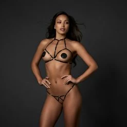 Bluebella Valerian Ouvert Brief Black/Gold