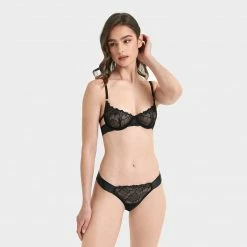 Bluebella Tori Thong Black Lingerie